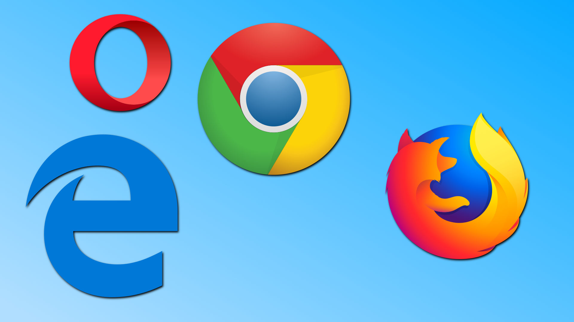 Vælg imellem disse browsere: Google Chrome, Firefox, Edge og Opera.